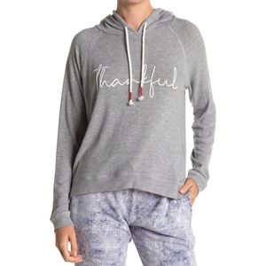NWT PJ SALVAGE "THANKFUL" ULTRA SOFT HOODIE SWEATSHIRT TOP (Sizes S, M, L)